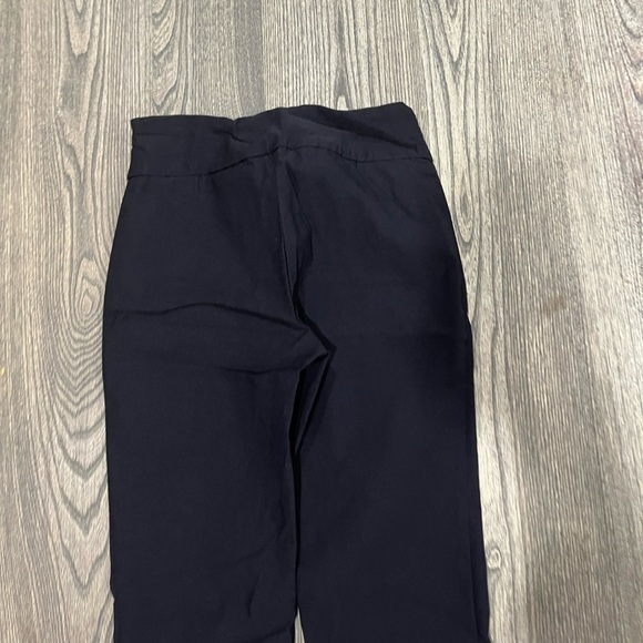 Peck & Peck Petite Pull-On Trouser Dress Pants Mid Rise Stretch Black Size 2P - Picture 7 of 7